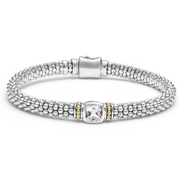 Rittenhouse White Topaz Caviar Bracelet | 6mm from Lagos Size M(7) - Picture 1 of 11